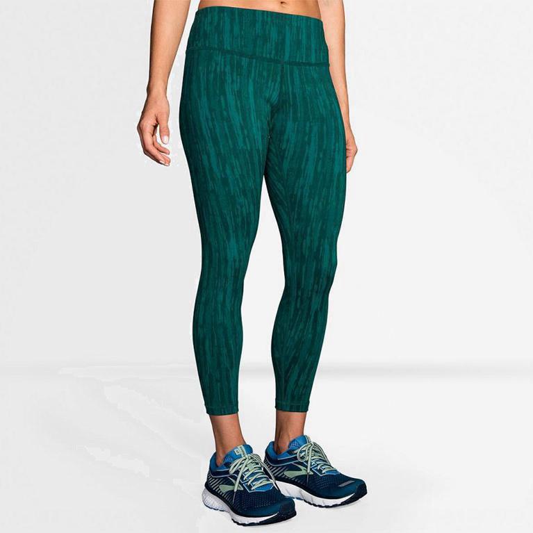 Brooks Formation Legging Mulher Verdes (35206VTHE)